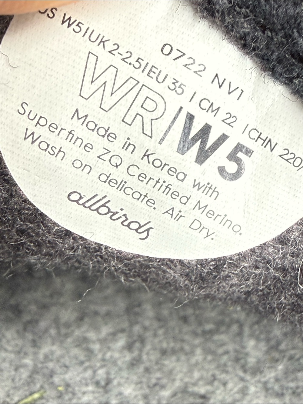 Allbirds Wool Sneakers with Blue Sole and Pink Eyelets - Picture 2 of 4
